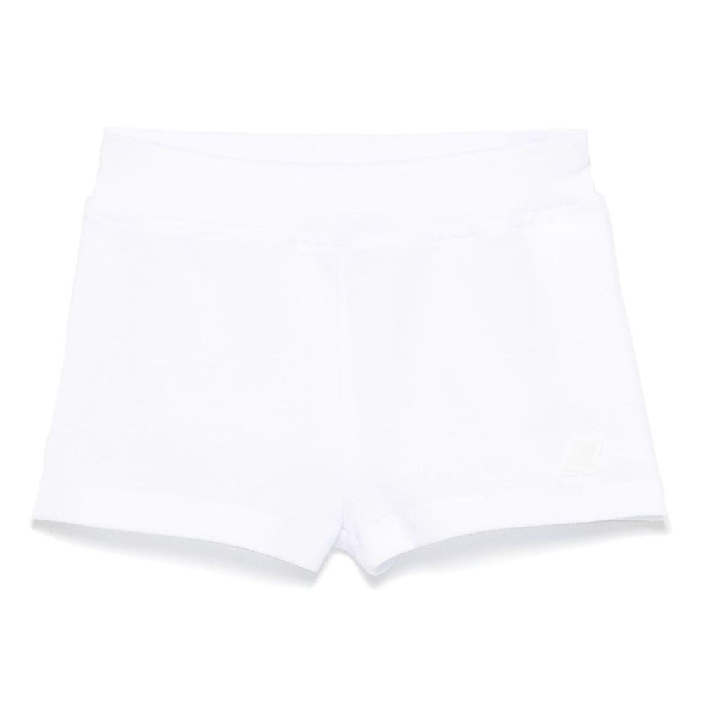Shorts Noisette per neonato K Way Kids bianco con logo in gomma K71376W 001 K-WAY KIDS
