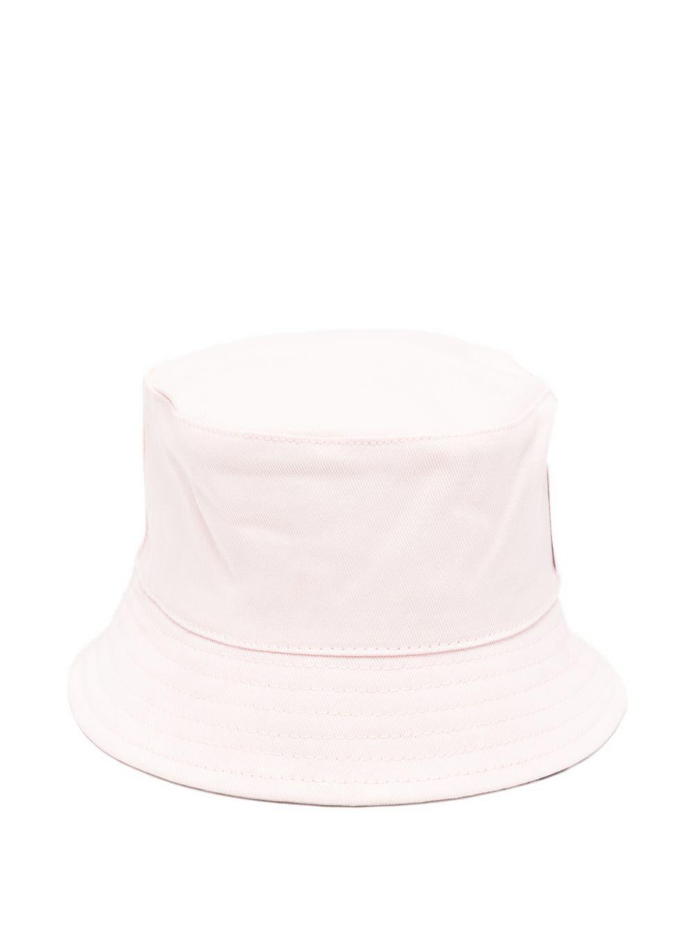 Cappello da pescatore per bambina Karl Lagerfeld Kids reversibile con toppa e logo Z31207 46F KARL LAGERFELD KIDS