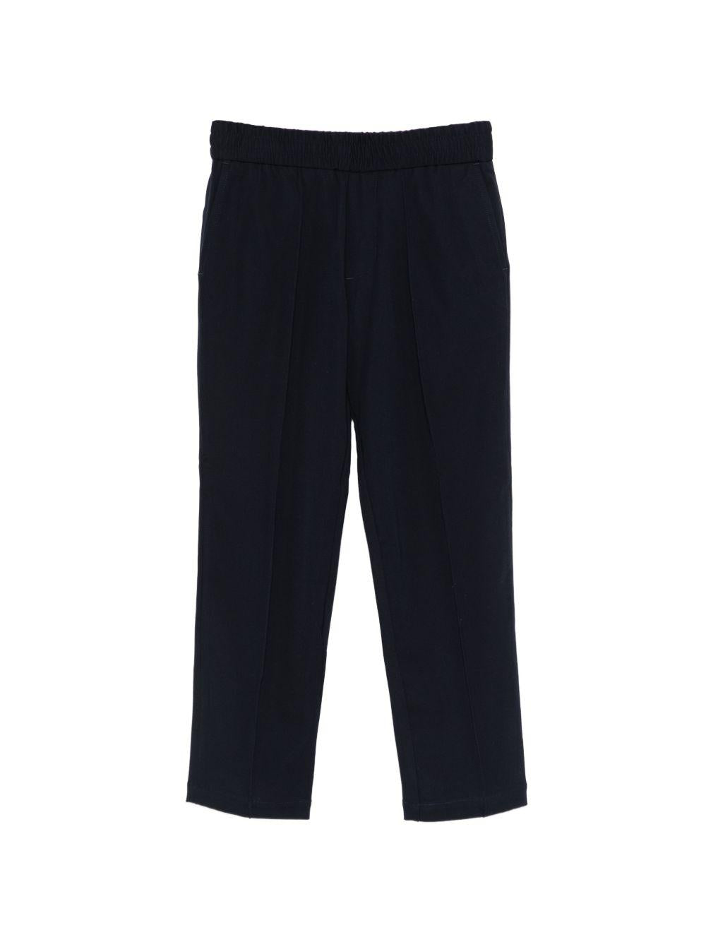 Pantaloni per bambino Emporio Armani Kids blu scuro a gamba dritta EB001564 AF22865 UB118 EMPORIO ARMANI KIDS