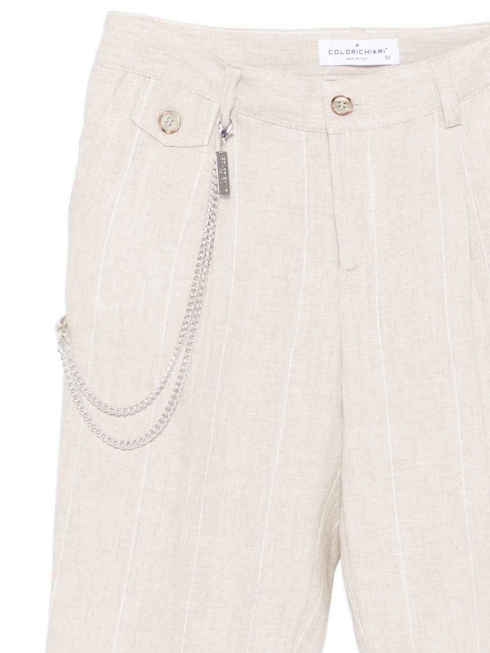 Completo per bambino Colorichiari beige con motivo gessato (5 pezzi) MJ508364 4952 26 COLORICHIARI KIDS