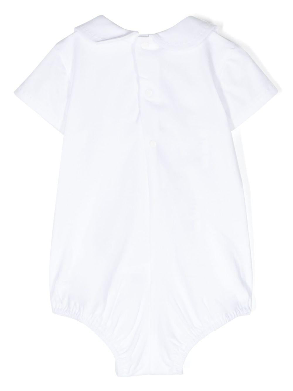 Body per neonati Paz Rodriguez Esencial bianco con trama jersey 020-19353K 0101 PaZ RODRIGUEZ