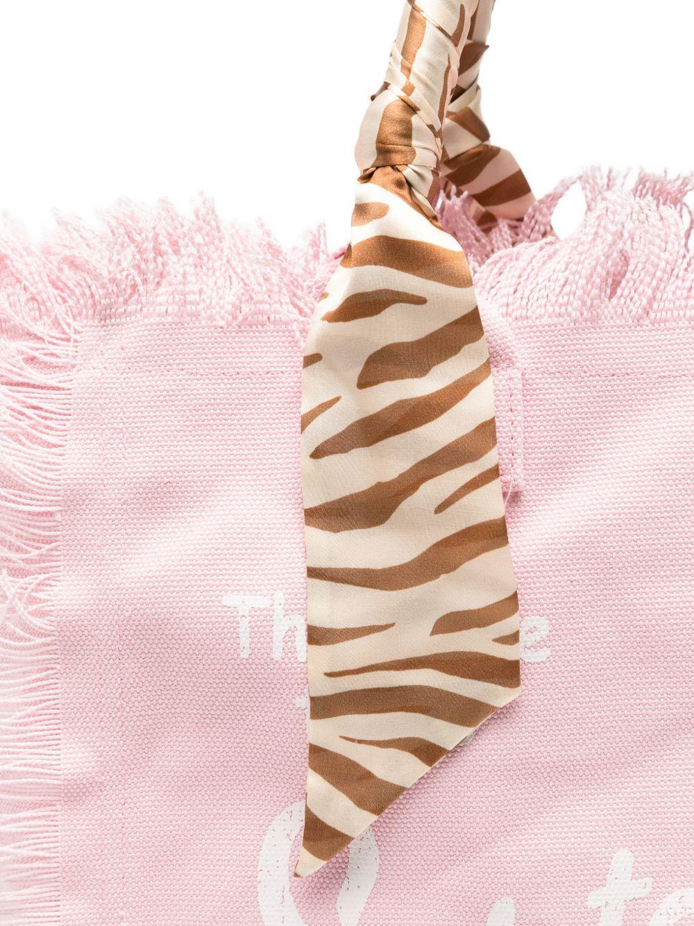 Borsa Vanity MC2 Saint Barth rosa con manici avvolti da foulard VANI045 09249L MC2 ST. BARTH KIDS