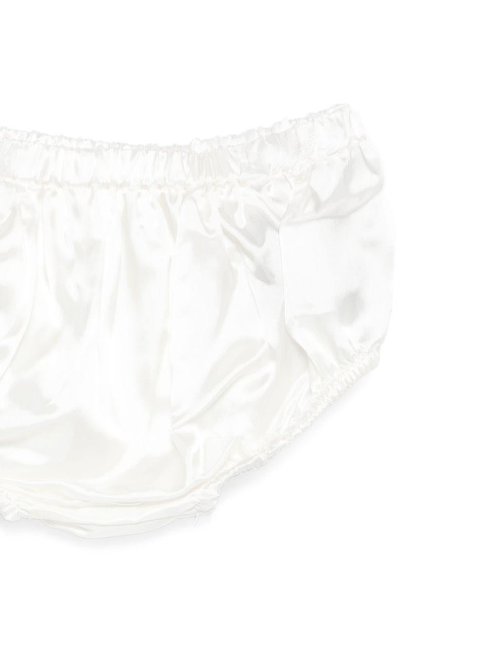 Abito per neonata Balmain Kids bianco a fiori BY1181 U0263 100 BALMAIN KIDS