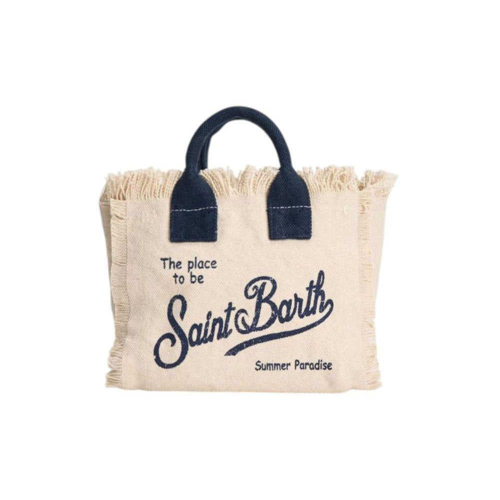 Borsa Vanity Mini MC2 Saint Barth bianca con logo a contrasto sul davanti VAMI001 02564L MC2 ST. BARTH KIDS