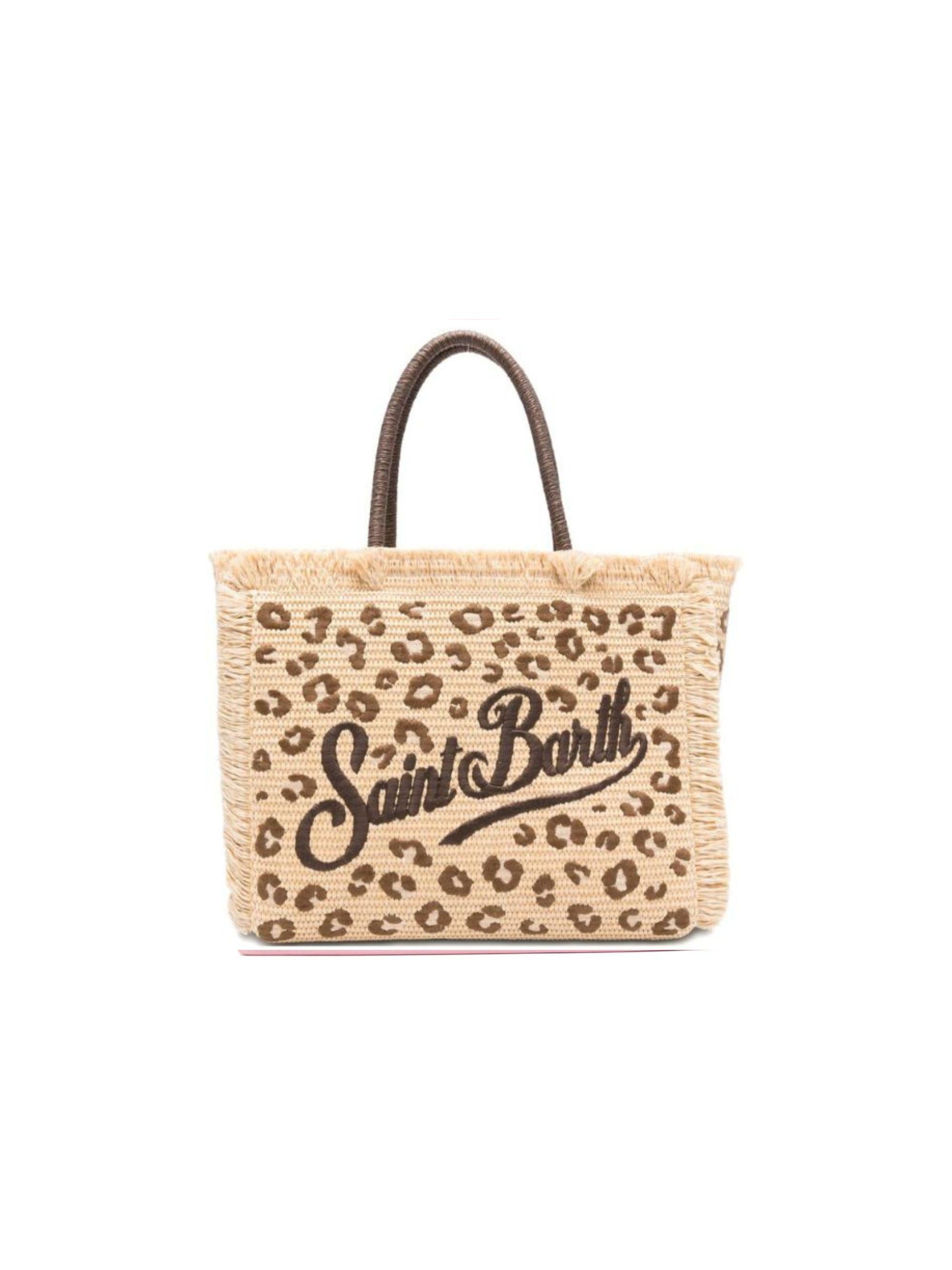 Borsa Vanity MC2 Saint Barth animalier con logo ricamato sul davanti VANI021 00349L MC2 ST. BARTH KIDS