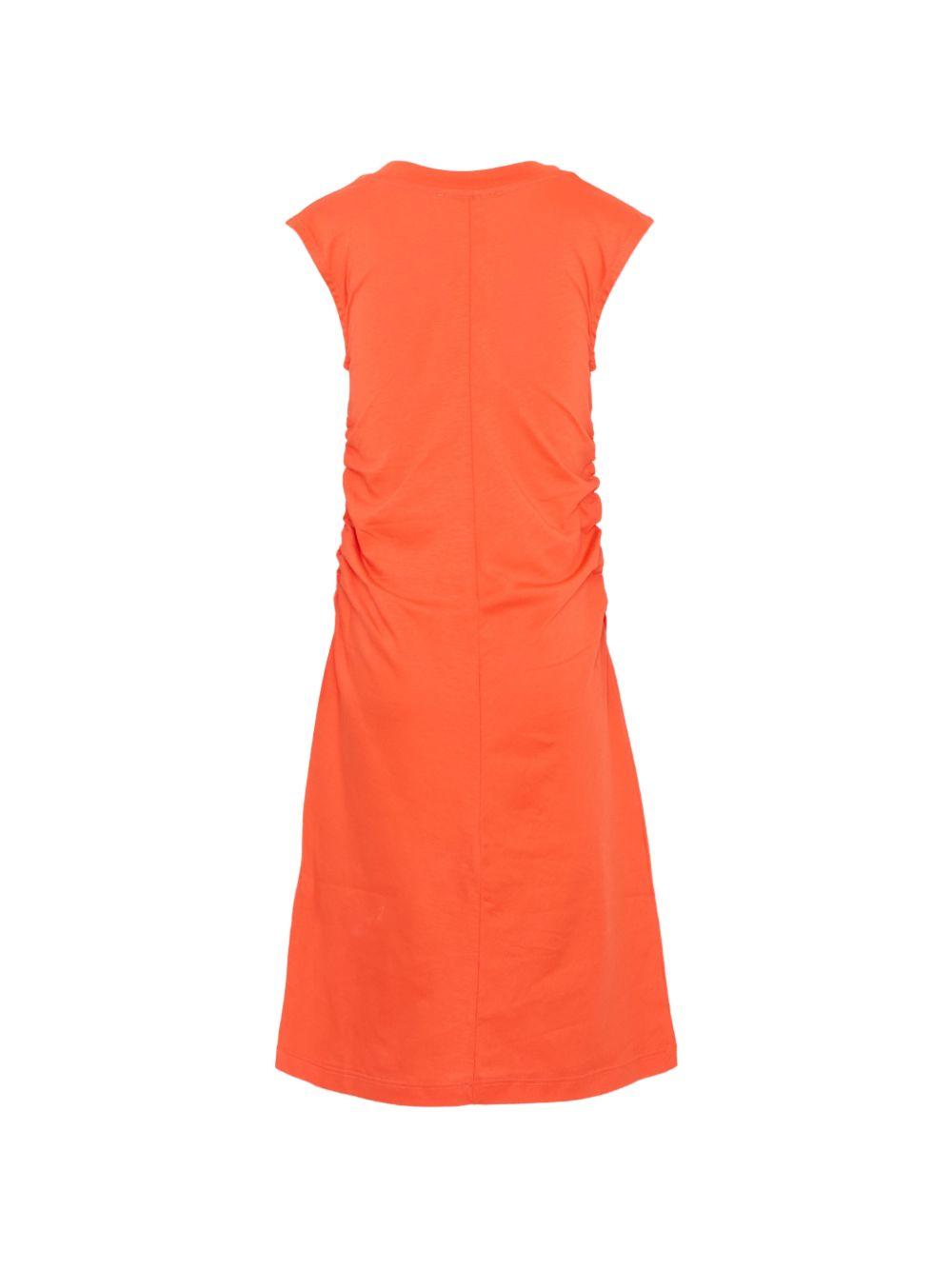 Abito per bambina MSGM Kids arancione con ruches S6MSJGDR064 MS074 MSGM KIDS