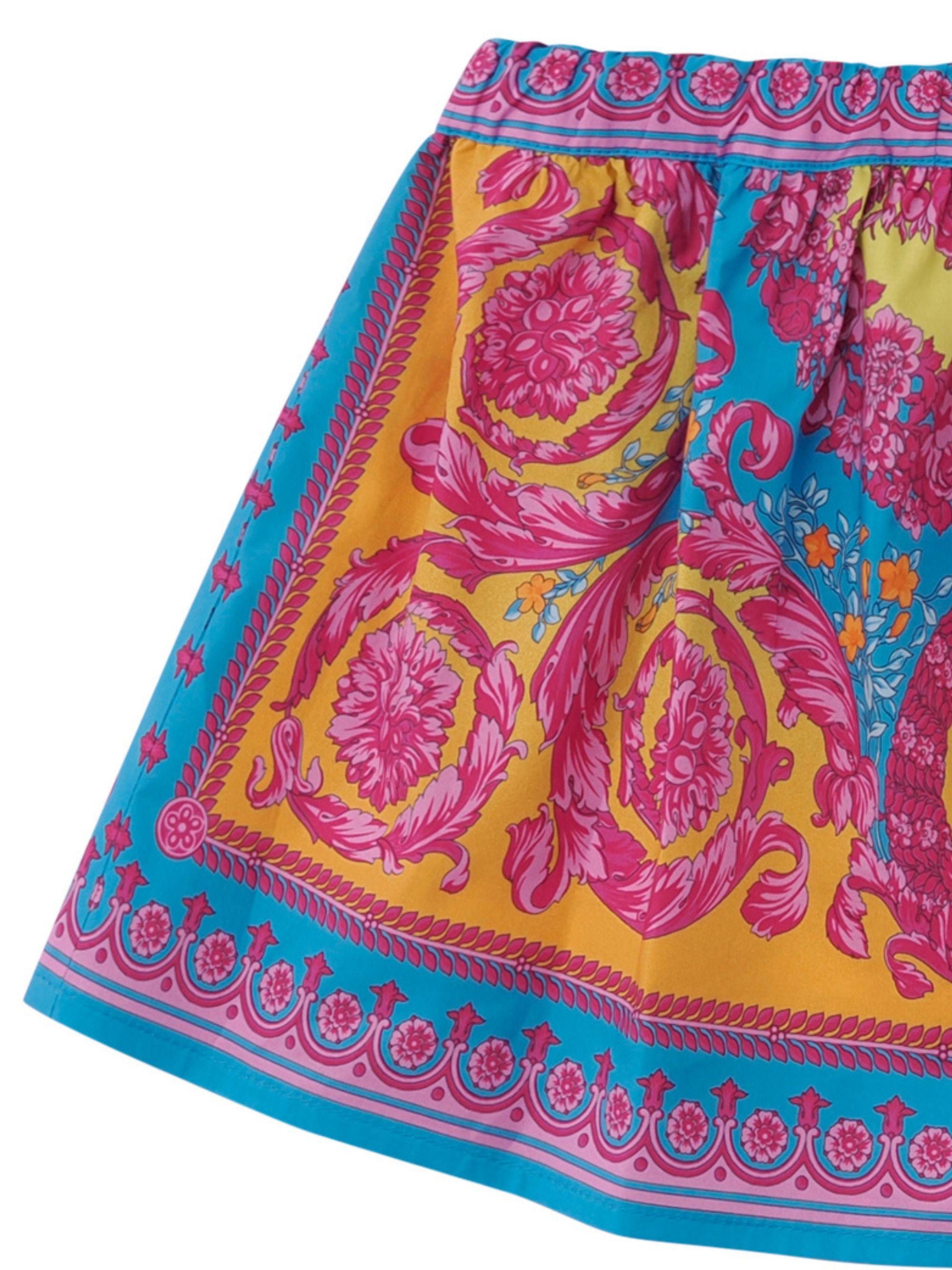 Gonna per neonata Versace Kids multicolor con stampa grafica 10230781A17053 5PF70 VERSACE KIDS