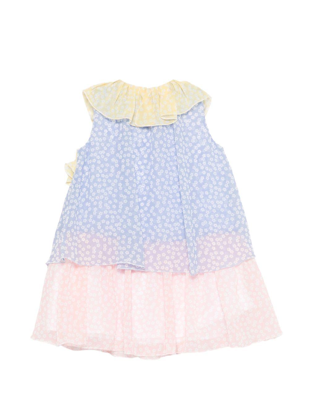 Abito per bambina Stella McCartney Kids multicolore a fiori con ruches TY1D22 K0268 999MC STELLA McCARTNEY KIDS