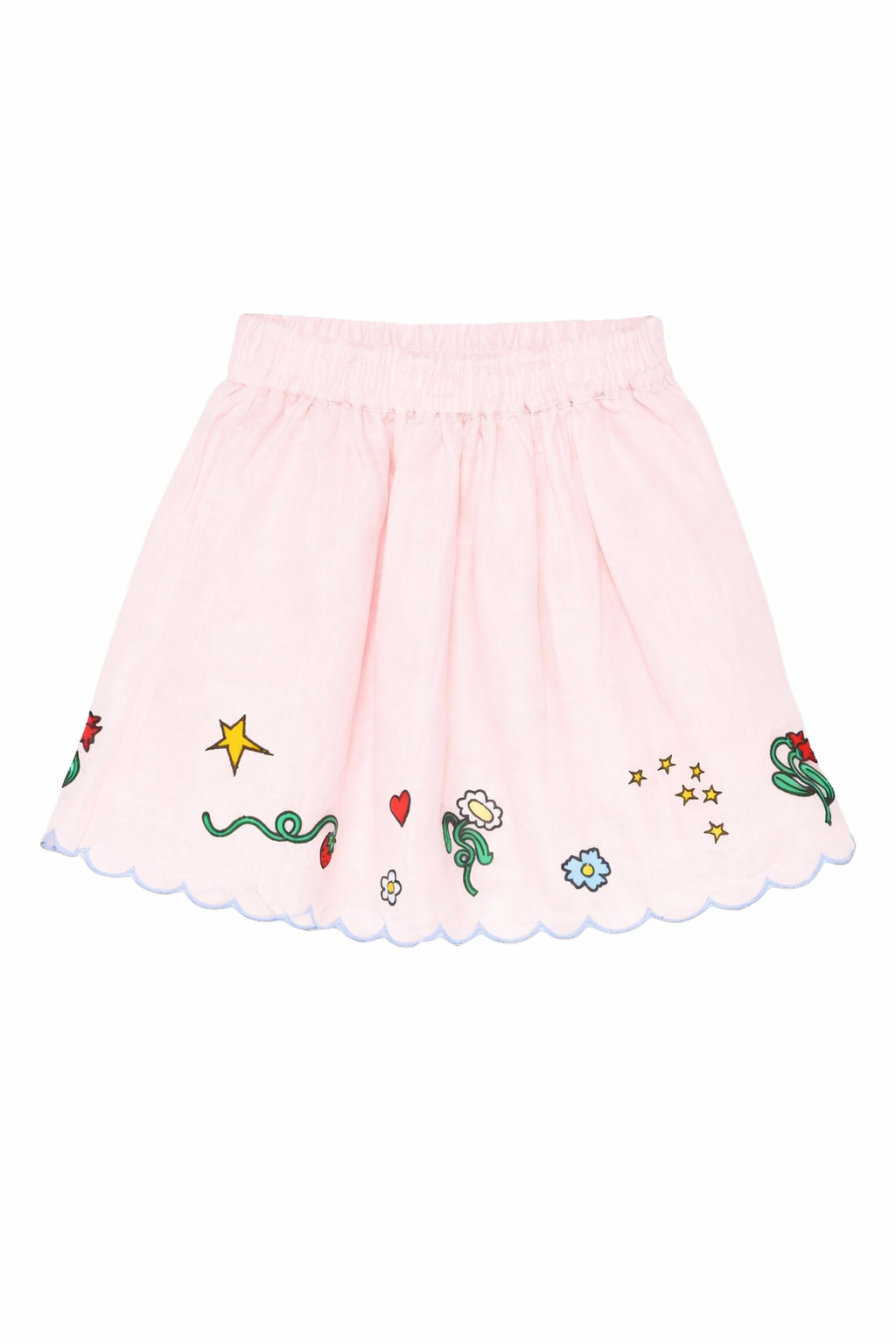 Gonna per bambina Stella McCartney Kids rosa con orlo a smerlo TY7B11 Z0138 51R STELLA McCARTNEY KIDS