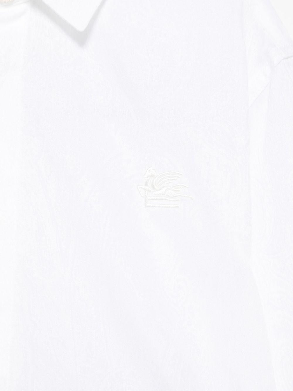 Camicia per bambino Etro Kids bianca con effetto jacquard GW5P10 P0472 100 ETRO KIDS