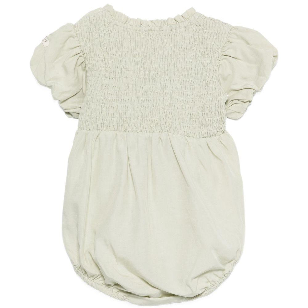 Tutina Eledor per neonata Donsje verde con dettagli arricciati 3045600 00015 DONSJE KIDS