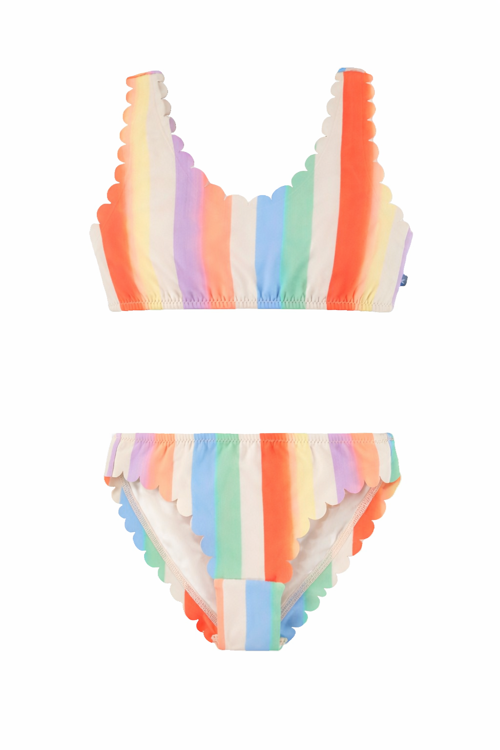 Bikini Nolina per bambina Molo multicolore con design a righe 8S26P105 9525 MOLO KIDS