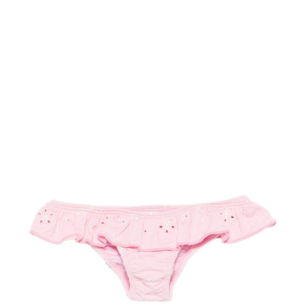 Costume da bagno per bambina MC2 Saint Barth Kids rosa in pizzo sangallo MELL001 02900L MC2 ST. BARTH KIDS