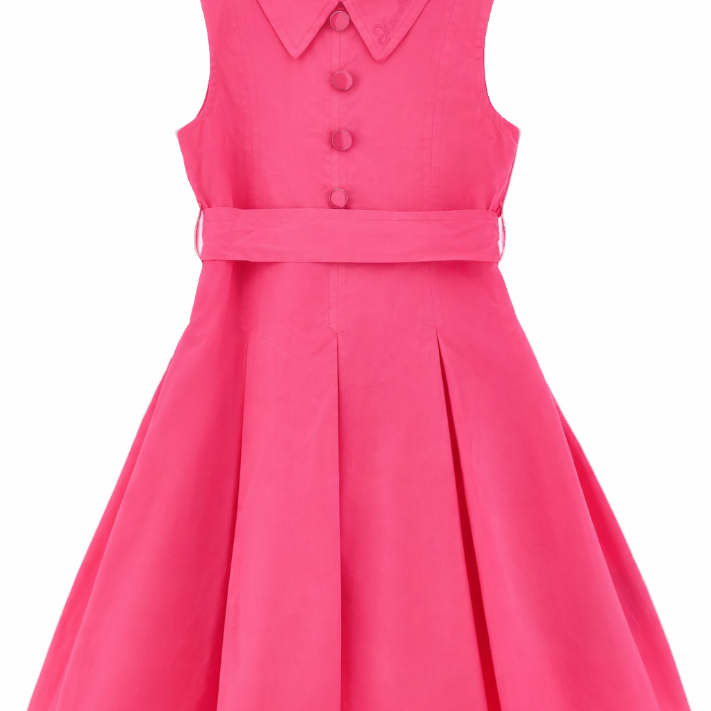 Abito per bambina Monnalisa fucsia con dettaglio con fiocco 17G901 7116 0097 MONNALISA