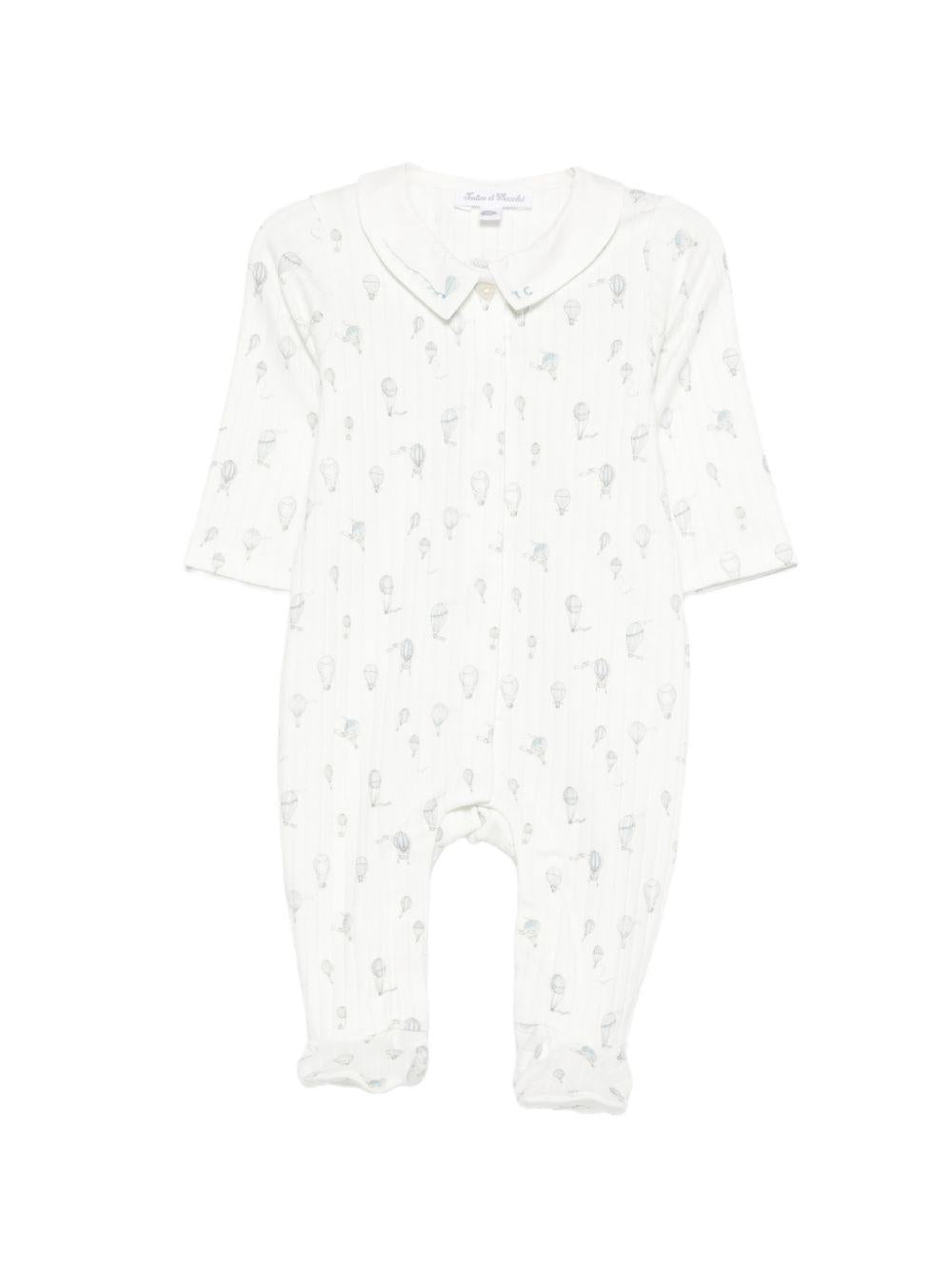 Tutina per neonati Tartine & Chocolat bianco con stampa a palloncino CC54020 13 TArtine & Chocolat KIDS