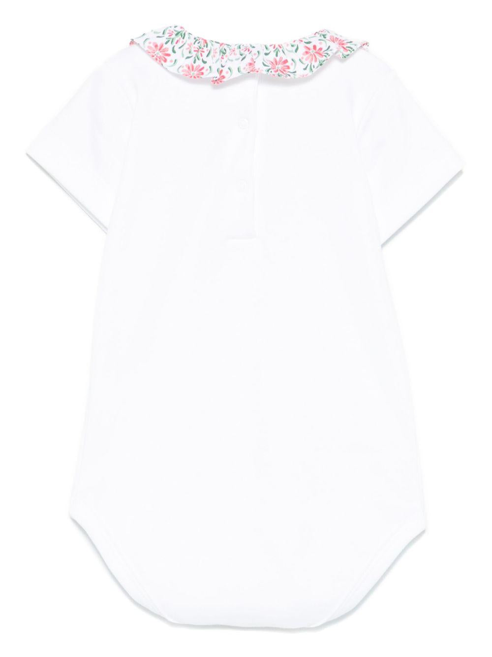 Body per neonata Mariella Ferrari bianco con ruches CAE5 034 MARIELLA FERRARI KIDS