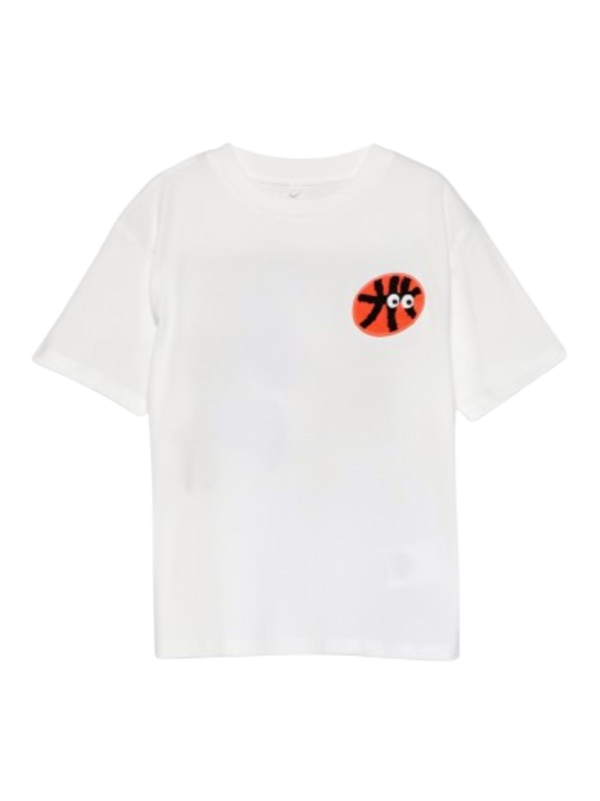 T-shirt per bambino Stella McCartney Kids bianca con applicazione TY8R41 Z0434 101 STELLA McCARTNEY KIDS