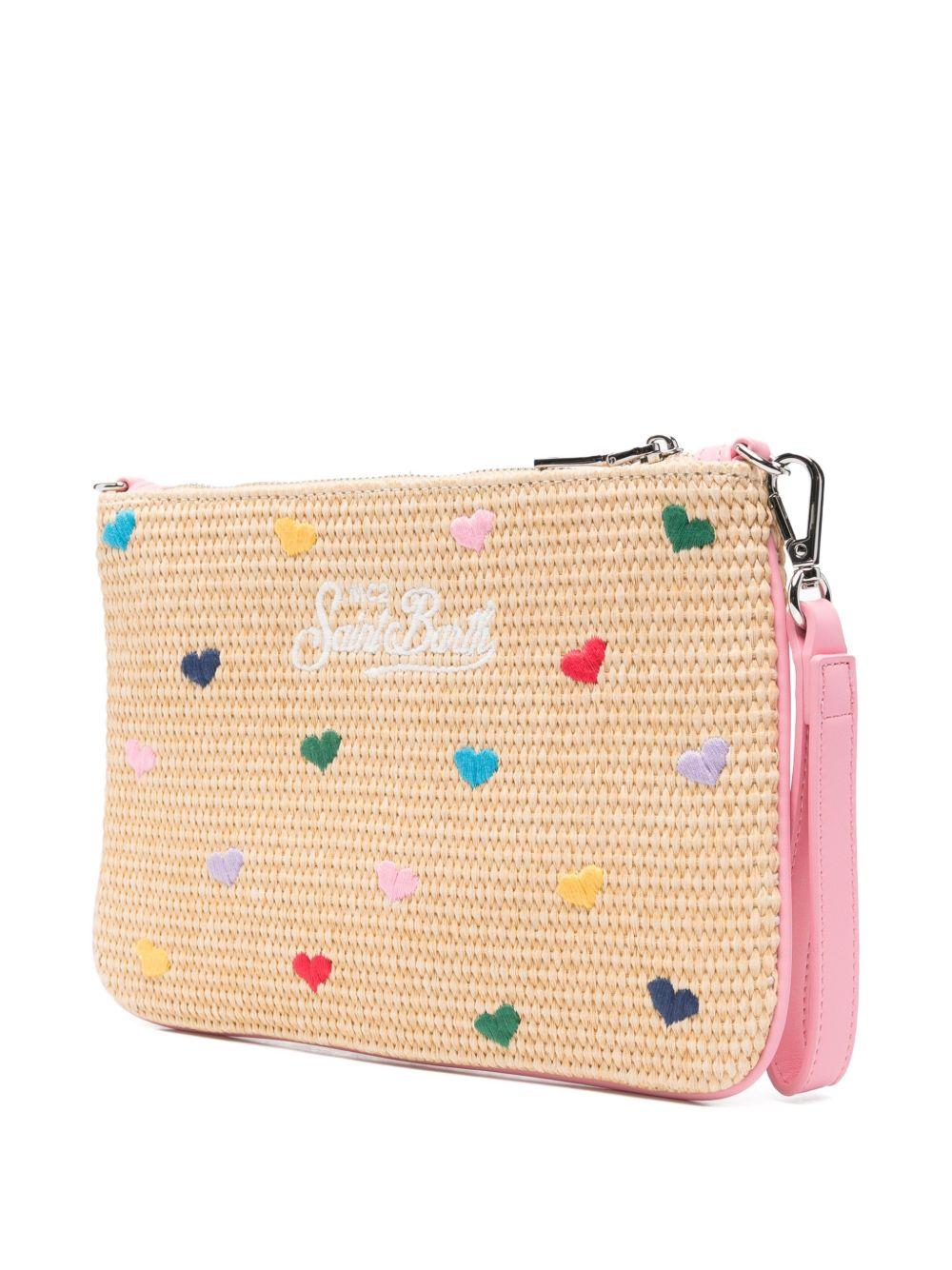 Pochette Parisienne MC2 Saint Barth beige con motivo a cuore PAR0021 00344L MC2 ST. BARTH KIDS