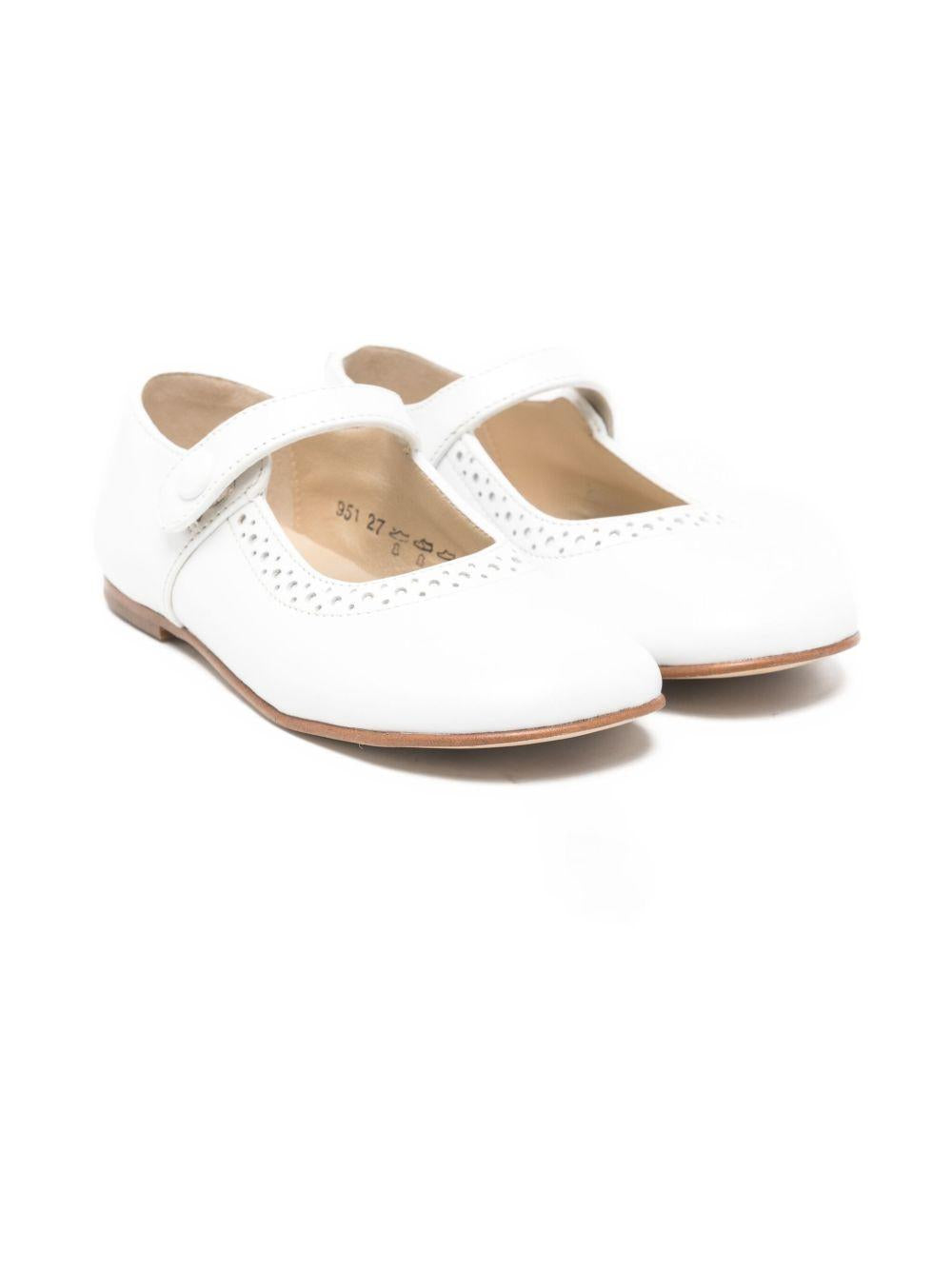 Ballerine per bambina Tartine Et Chocolat bianco con cinturino GA SR04 03 TArtine & Chocolat KIDS