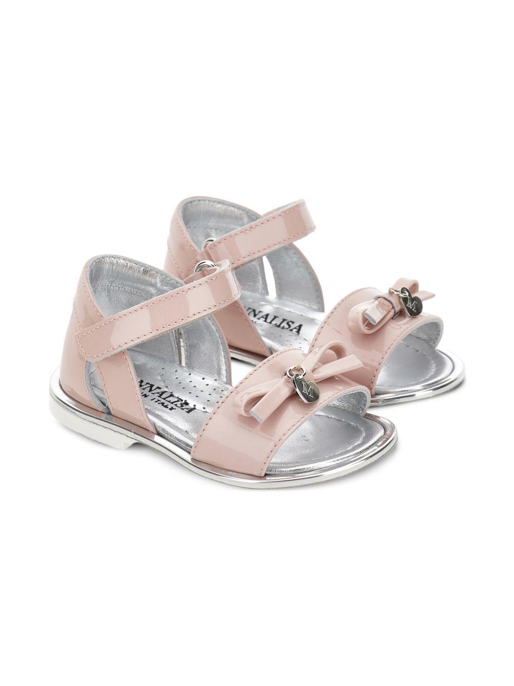 Sandali per bambina Monnalisa rosa con dettaglio fiocco 83G010 7706 0091 MONNALISA KIDS