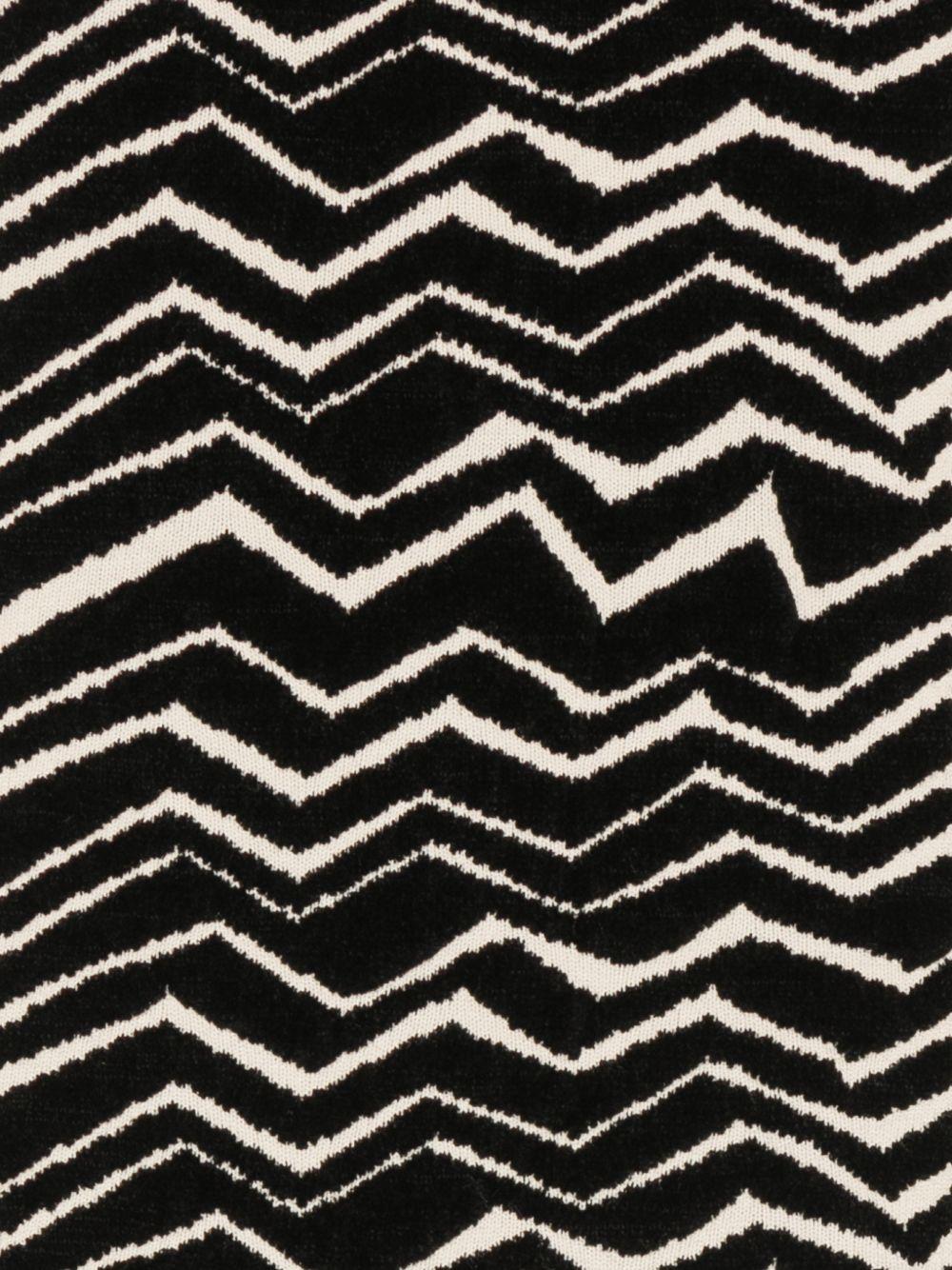 Sciarpa per bambini Missoni Kids nera con motivo a zigzag MZ0B13 W0028 930BG MISSONI KIDS