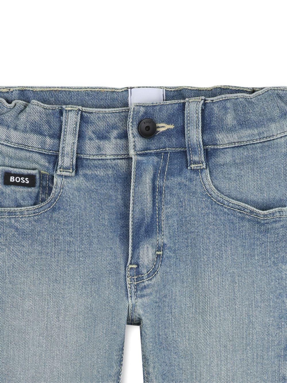 Jeans per neonato BOSS Kids denim con applicazione logo J52441 Z18 BOSS KIDS