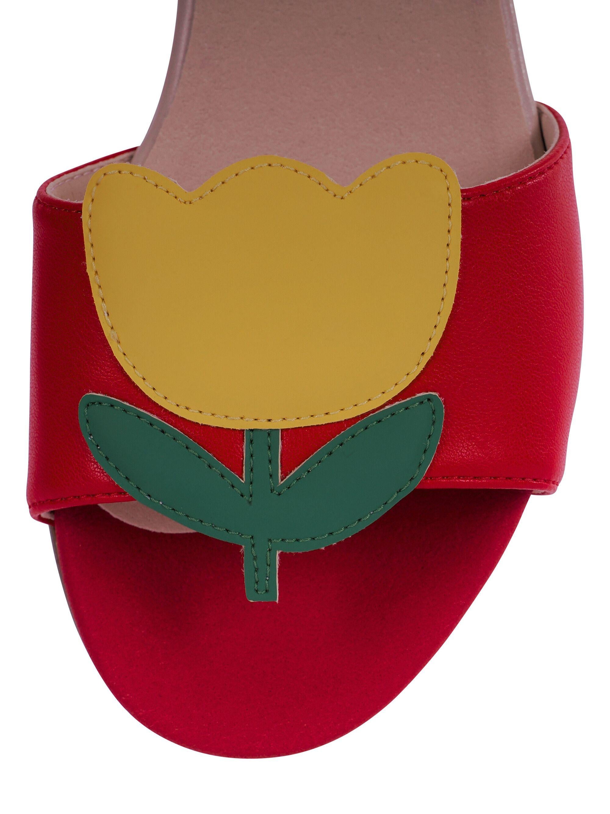 Sandali per bambina Stella McCartney Kids rossi con punta aperta TY0C36 Z3609 426 STELLA McCARTNEY KIDS