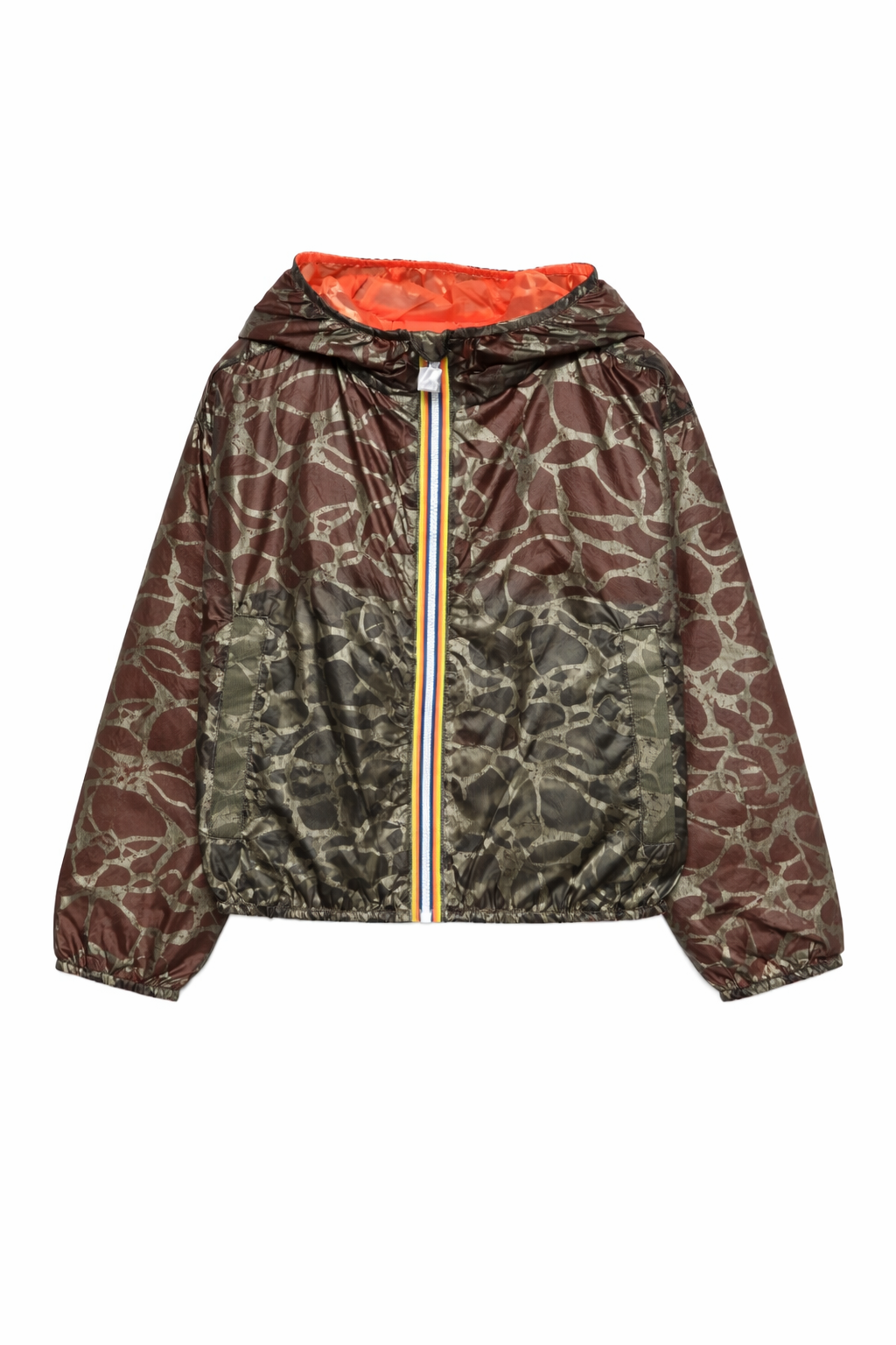 Giubbino per bambina K-Way Kids con effetto marmorizzato con cerniera K5135YW C66 K-WAY KIDS
