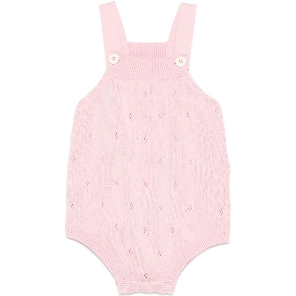 Tutina per neonata Petit Bateau rosa con lavorazione a pointelle A0FOP 02 PETIT BATEAU KIDS