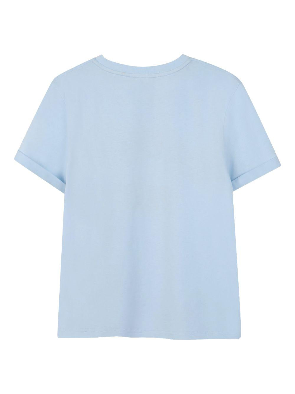 T-shirt da bambino Givenchy Kids azzurro con stampa logo H31109 77L GIVENCHY KIDS