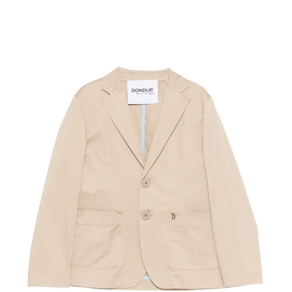 Blazer per bambino DONDUP Kids beige con bottoni sul davanti DMGC0240RA029 0037 DONDUP KIDS