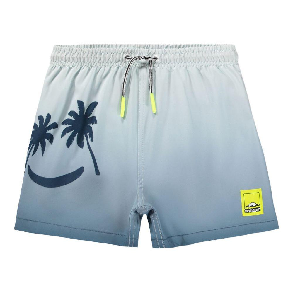 Costume da bagno per bambino Molo Niko azzurro con stampa palme 8S26P402 5707 MOLO KIDS