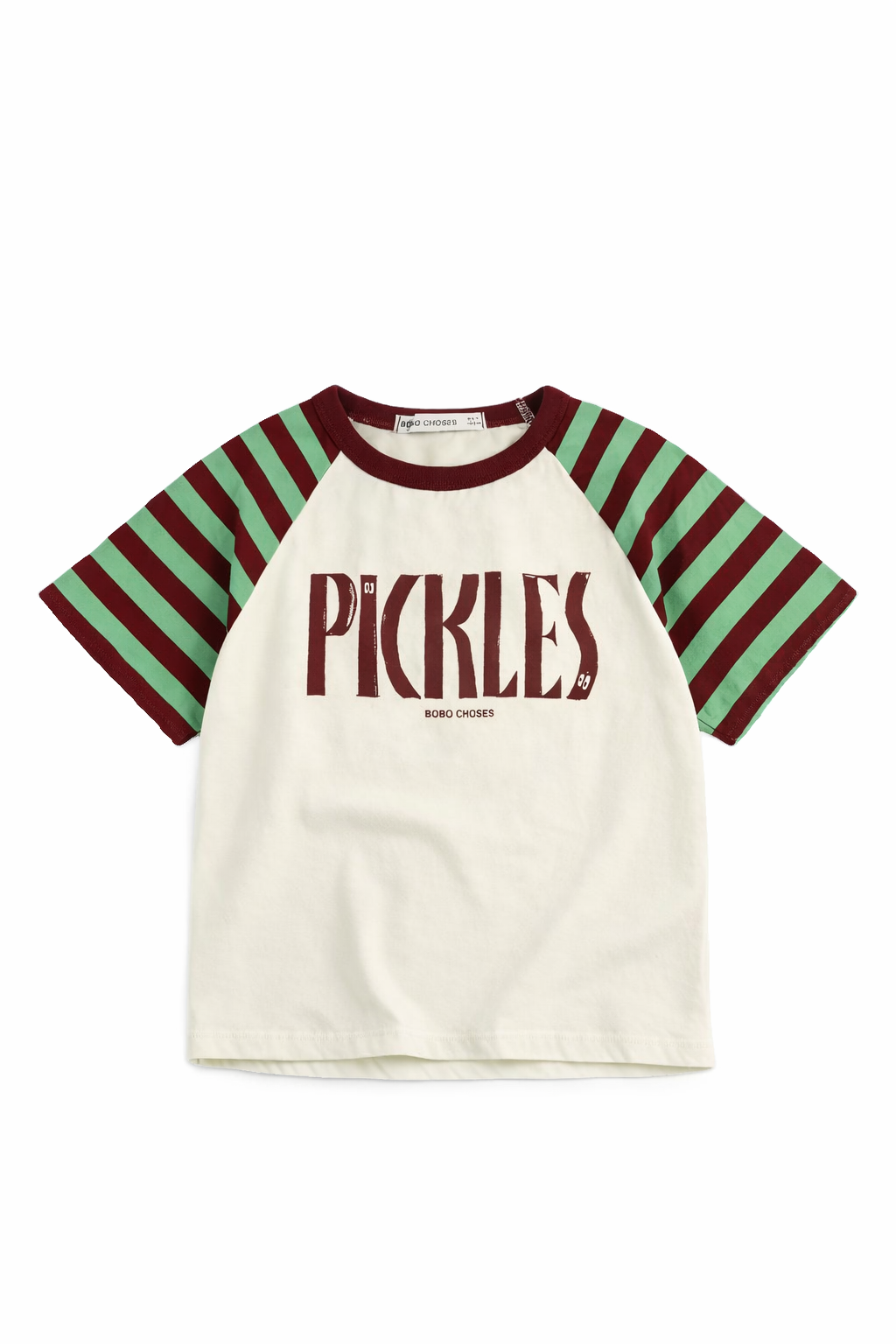 T-shirt per bambino Bobo Choses multicolore con stampa Pickles sul davanti B126AC021 199 BOBO CHOSES KIDS