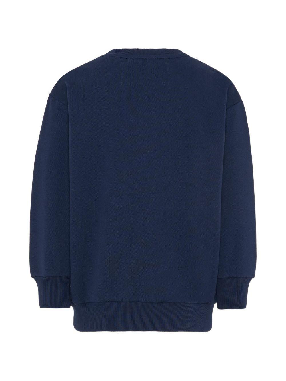 Felpa per bambino Etro Kids blu con logo sul davanti GY4P50 Z3183 617 ETRO KIDS