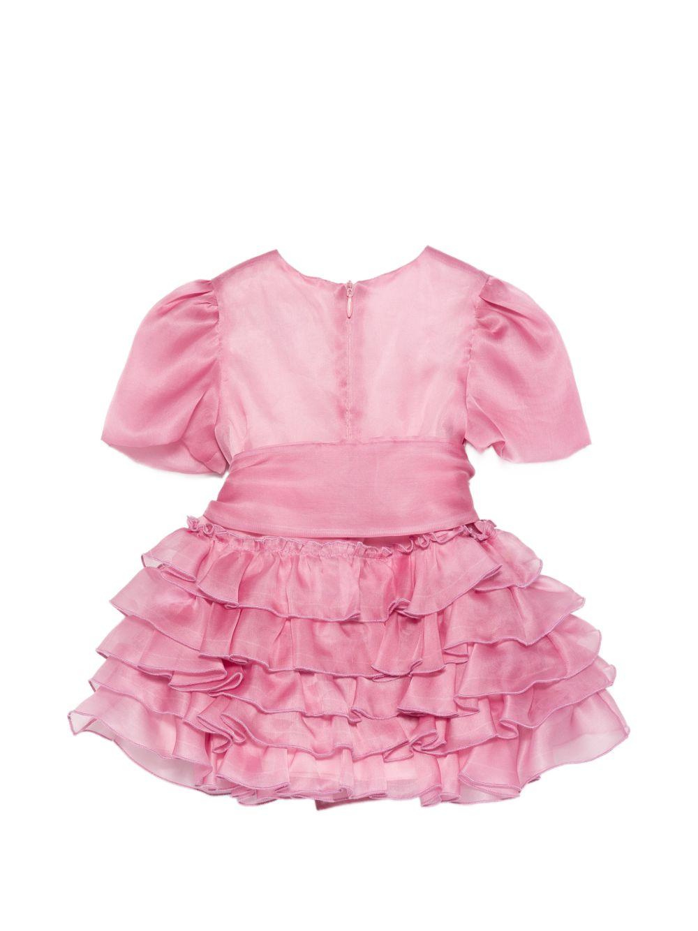 Abito per neonata Alapage rosa con fiocco AL53 ROSA A'LAPAGE KIDS