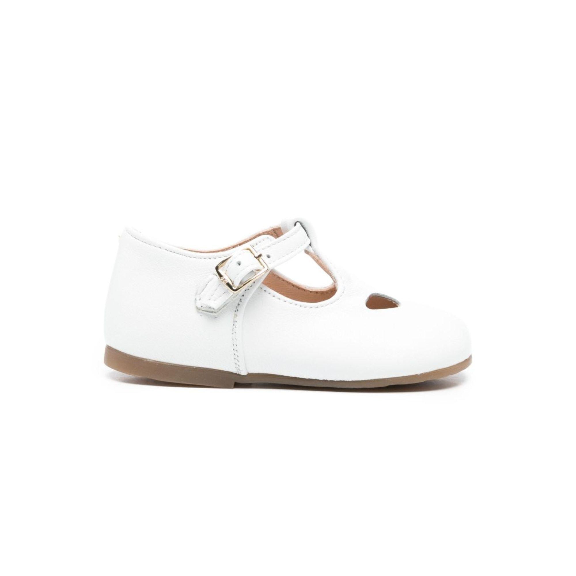 Scarpe eleganti per bambino Eli1957 bianche con fibbia 12042AN BLANCO Eli Kids