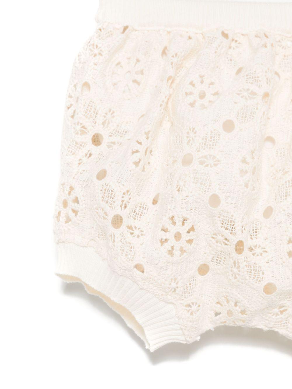 Shorts per neonata JESURUM BABY Leila beige con ricamo LEILA VAR.41 JESURUM