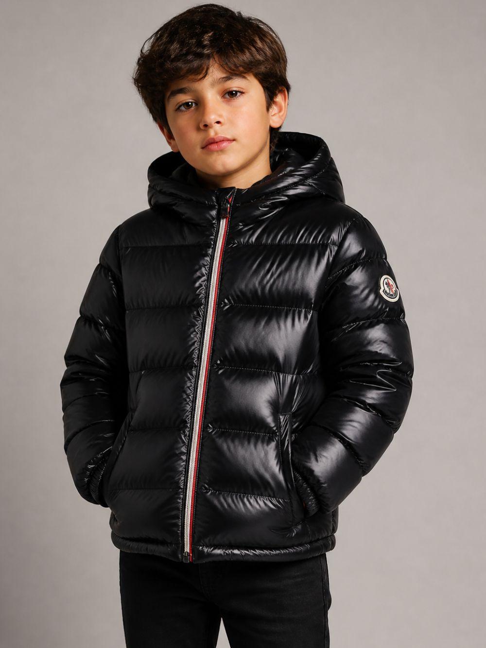 Piumino New Aubert per bambino Moncler Enfant nero con design imbottito L29541A00035597Z8 999 MONCLER KIDS
