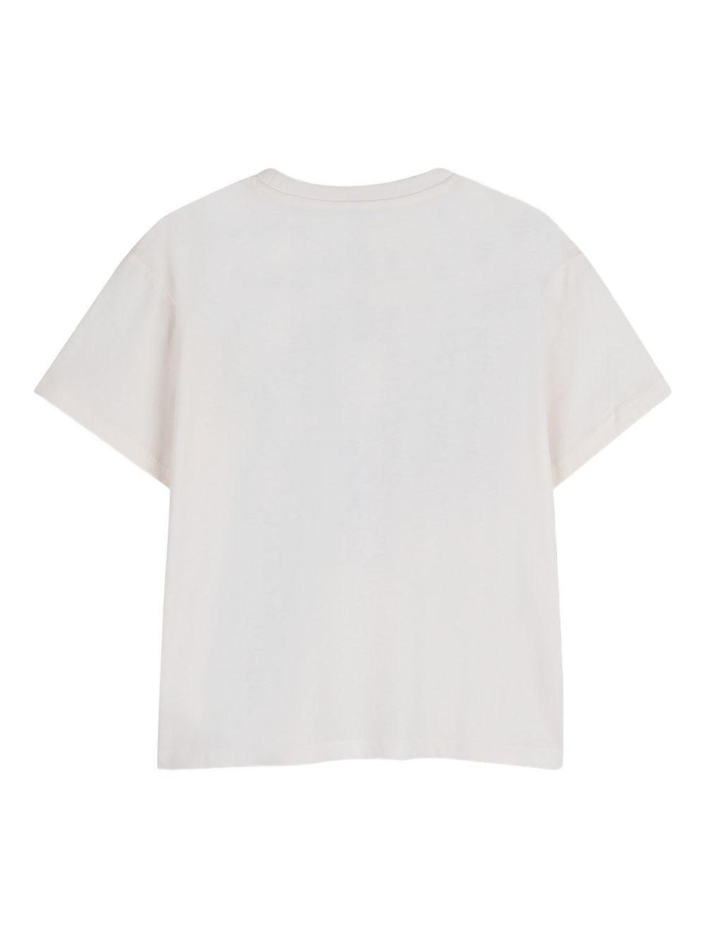 T-shirt per bambino Kenzo Kids bianca con stampa logo K61697 117 KENZO KIDS