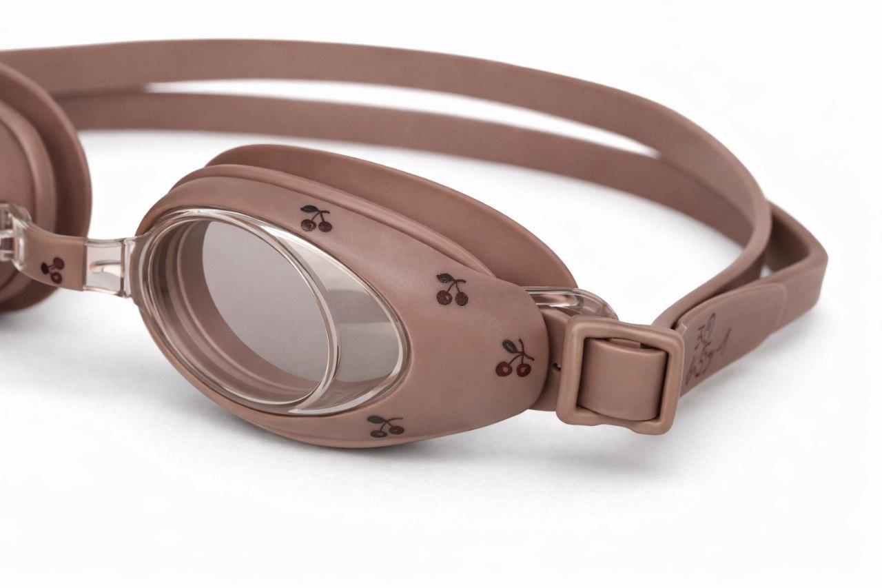 Occhiali da nuoto Marley per bambina Konges Slojd rosa con decorazione ciliegie KS100967 CHERRY KONGES SLOJD