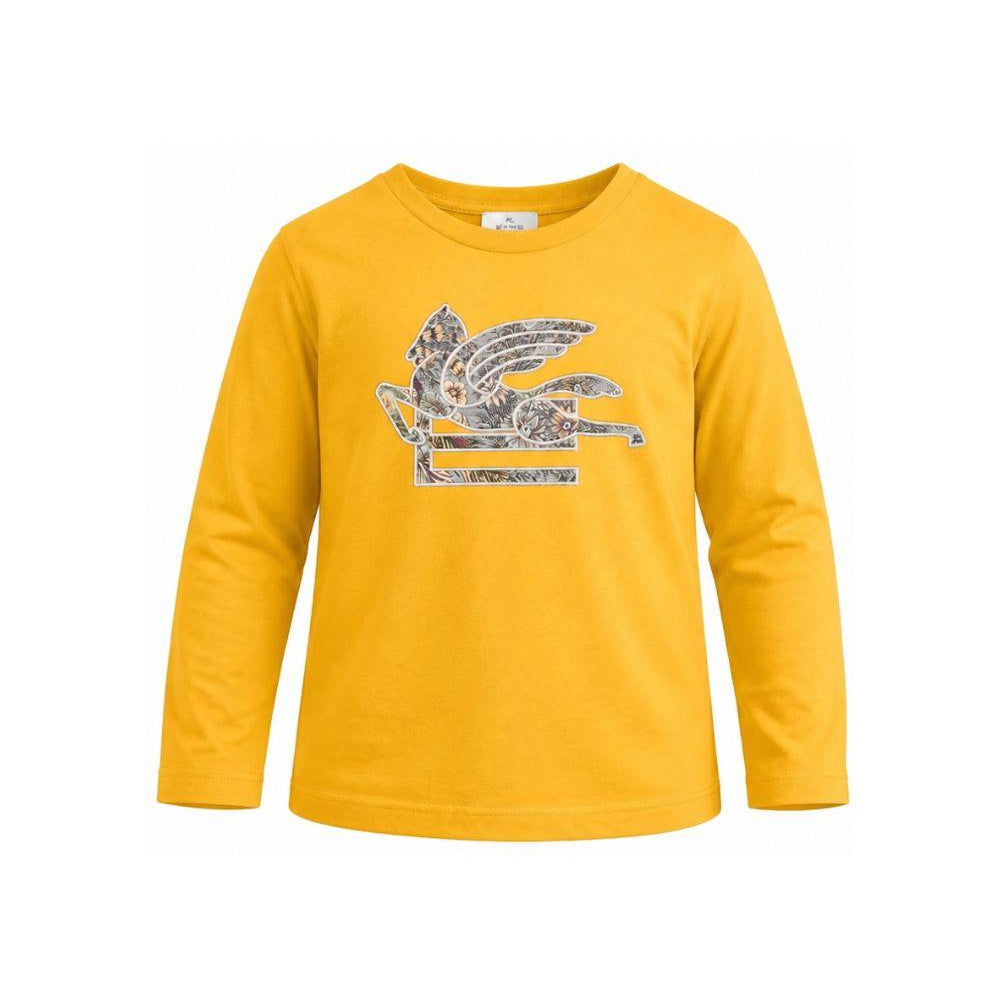 T-shirt per bambino Etro Kids gialla con dettaglio Pegaso sul davanti GZ8P40 Z3672 216 ETRO KIDS