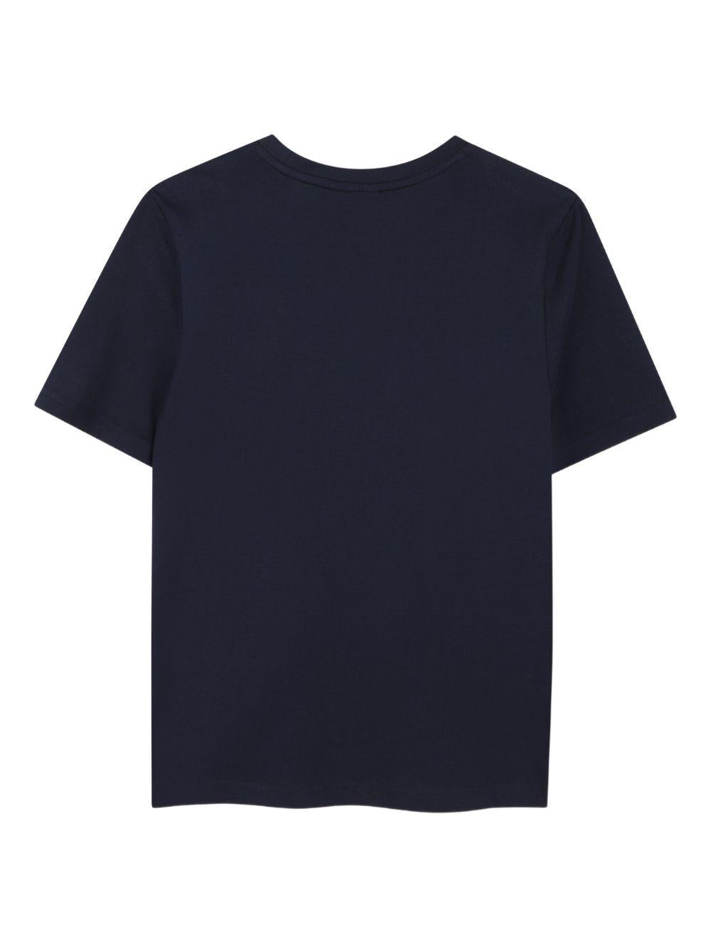 T-shirt per bambino Boss Kids blu con stampa grafica J52982 849 BOSS KIDS
