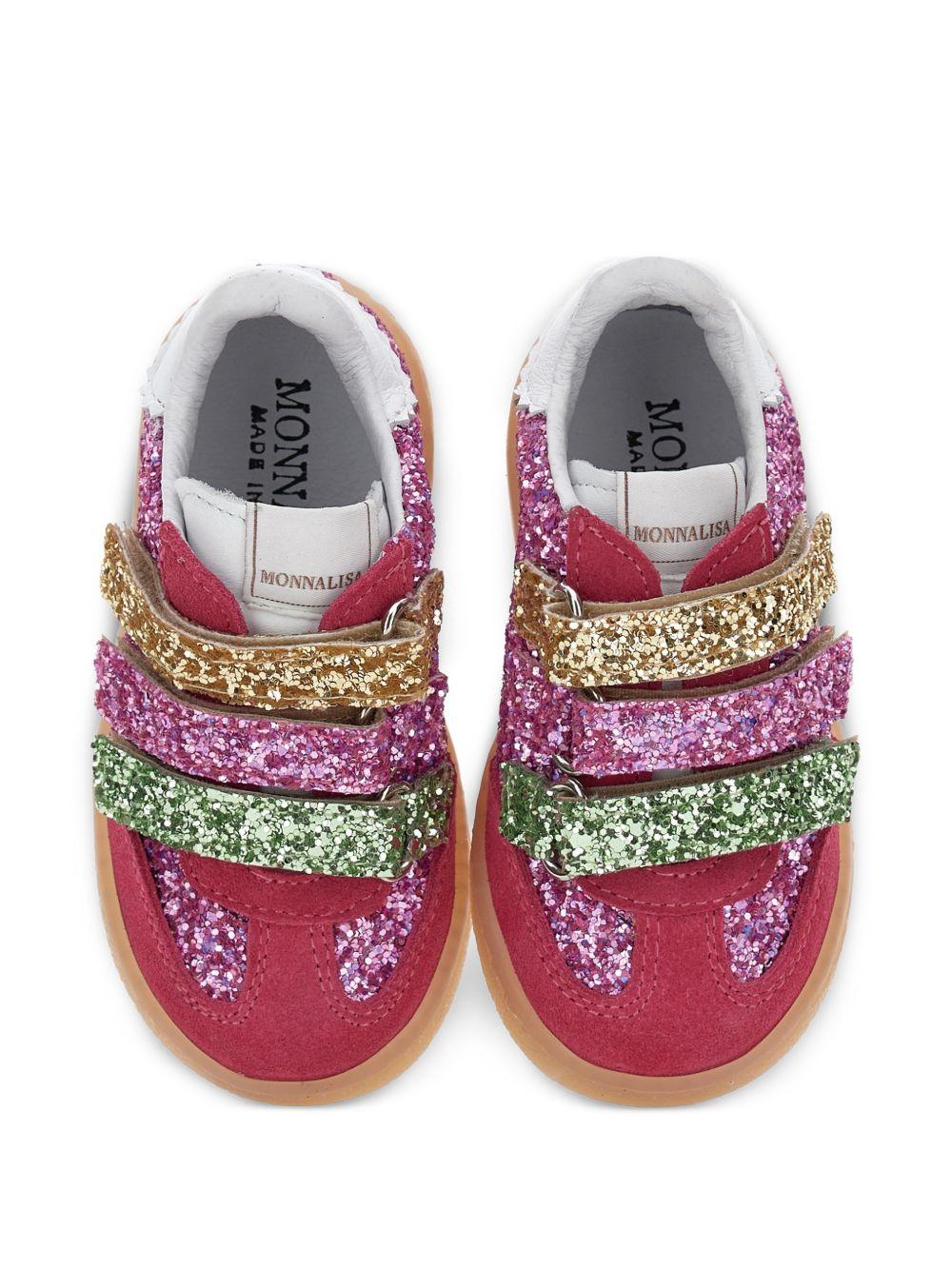 Sneakers per bambina Monnalisa Kids multicolore con decorazione glitter 83H004 8779 0084 MONNALISA KIDS