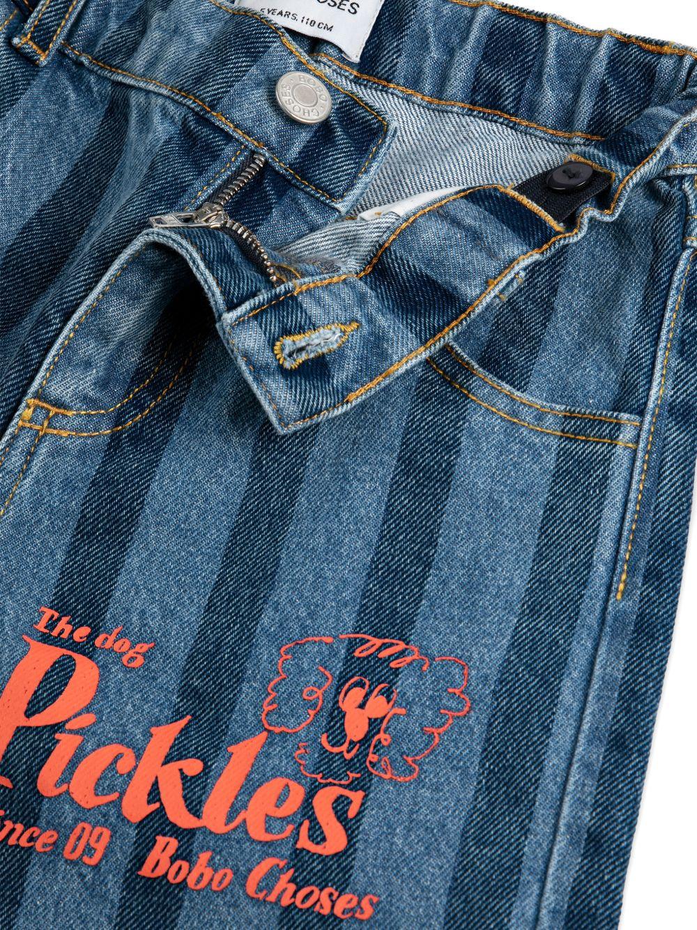 Jeans per bambino Bobo Choses denim con design a righe B126AC099 411 BOBO CHOSES KIDS