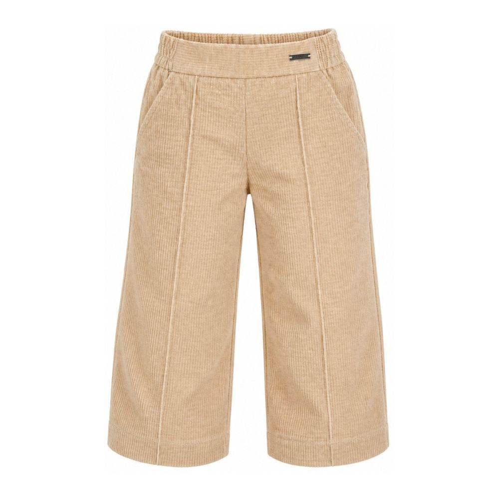 Pantaloni per bambina Monnalisa Kids beige con tessuto a coste 17H405 8852 003M MONNALISA KIDS