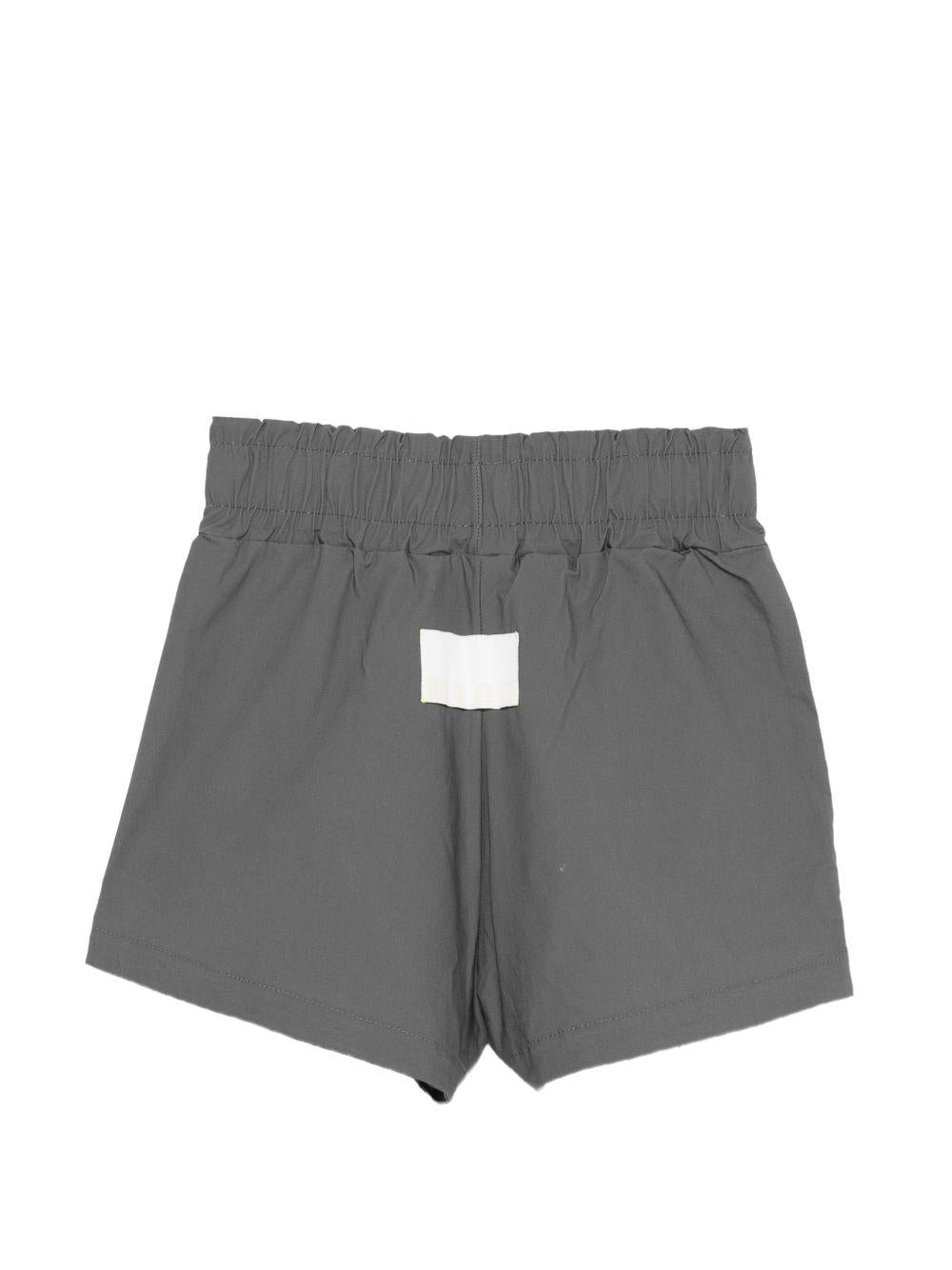 Shorts per bambina MSGM Kids grigi con vita arricciata S6MSJGSH164 103 MSGM KIDS
