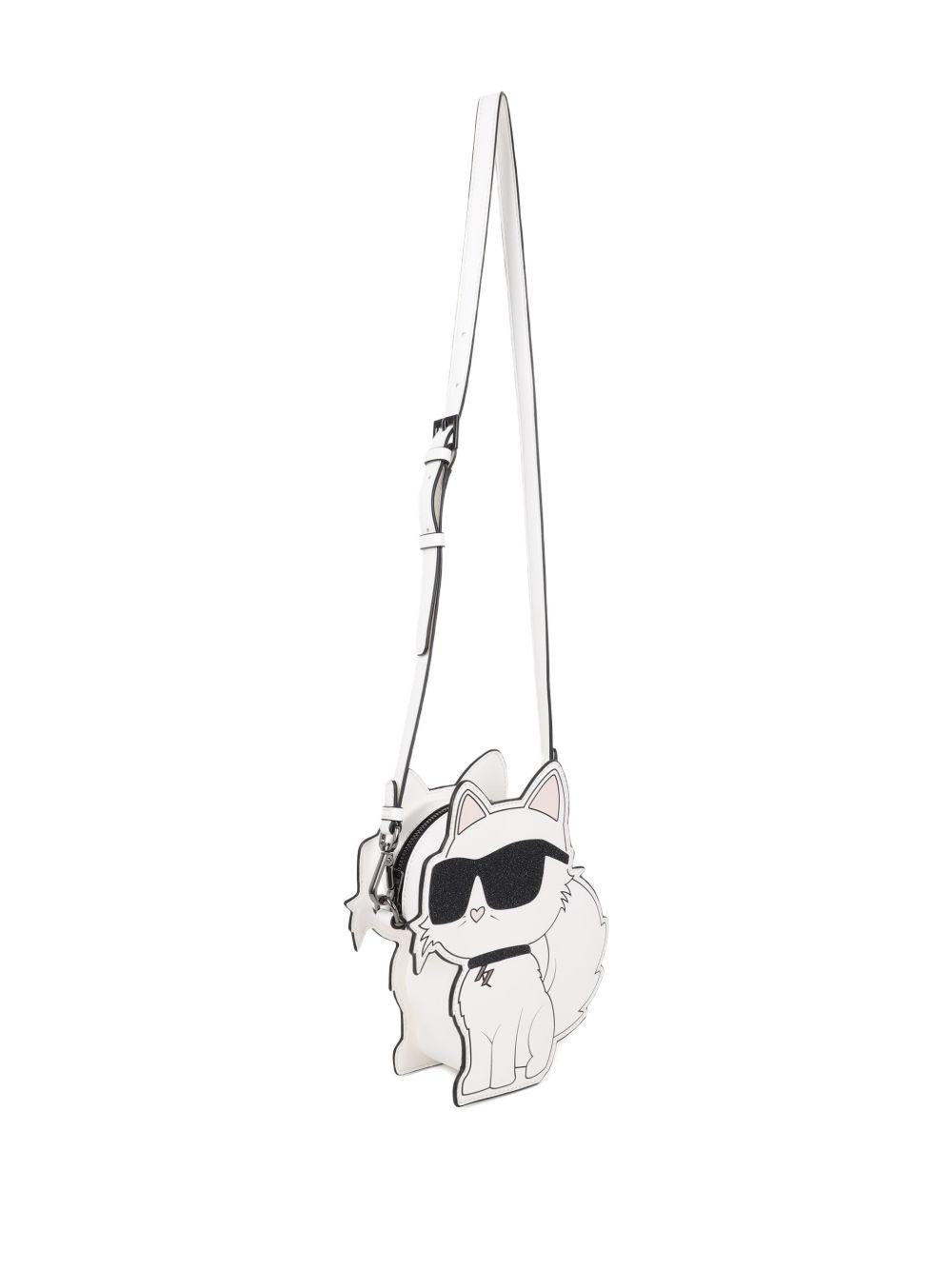 Borsa per bambina Karl Lagerfeld Kids bianca a forma di Choupette Z31210 10P KARL LAGERFELD KIDS