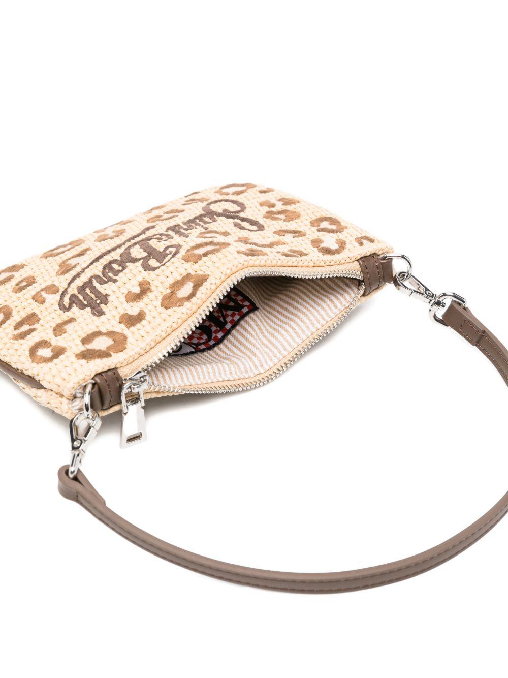 Pochette Parisienne MC2 Saint Barth beige con stampa leopardata PARM002 00349L MC2 ST. BARTH KIDS