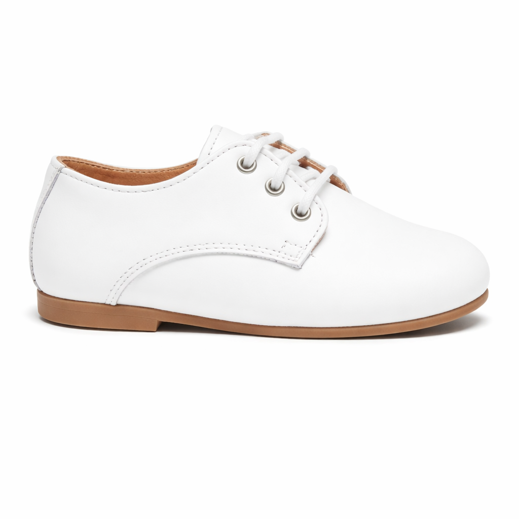 Scarpe primi passi per neonato Eli1957 bianco con lacci 14027AK BLANCO Eli Kids