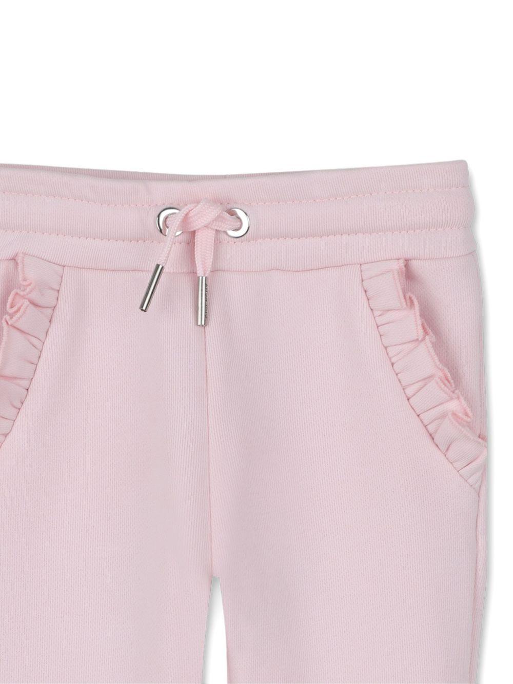 Pantaloni sportivi per neonata Givenchy Kids rosa con stampa con logo H30896 44Z GIVENCHY KIDS